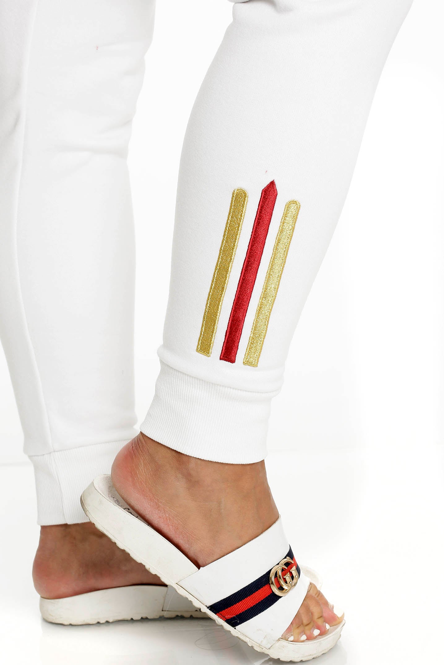 Deluxe Joggers Vita detaljbild fickor