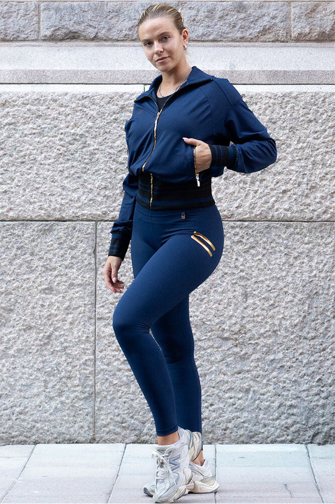 Edge Stripe Träningstights Navy
