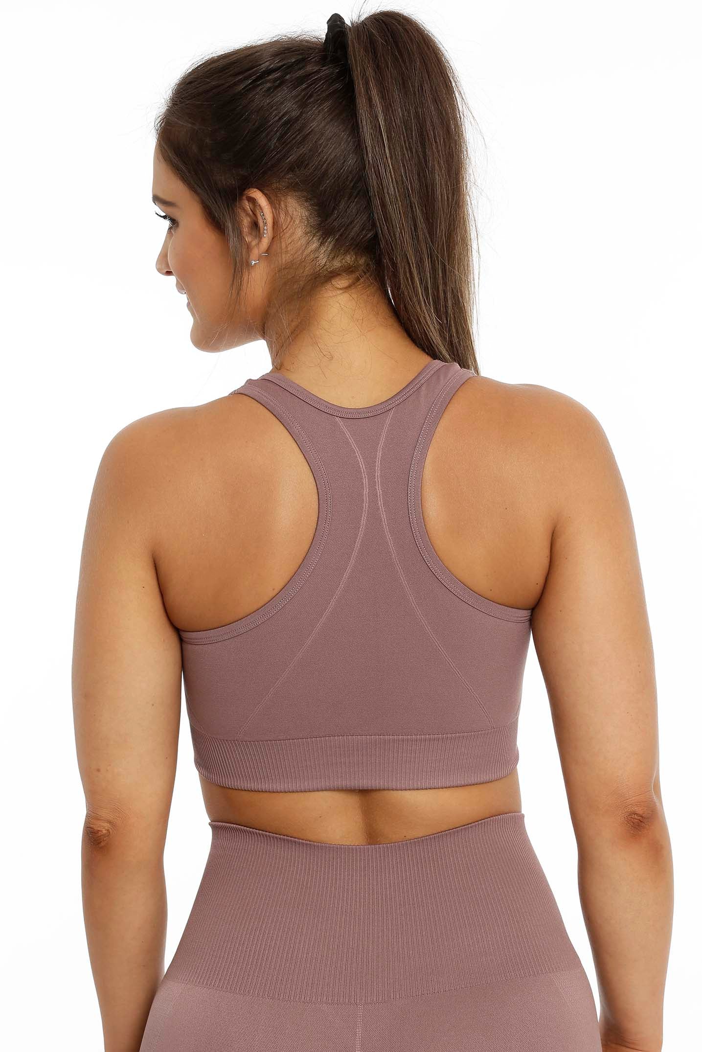 Seamless Spirit Top Fawn Brown bakifrån