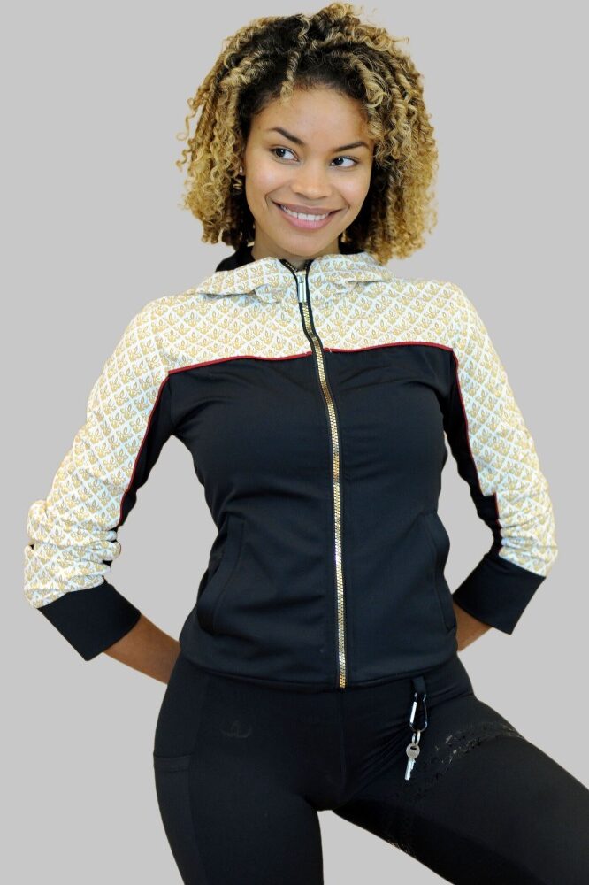 Yoke Träningsjacka framifrån — Wallderinska Sport Couture