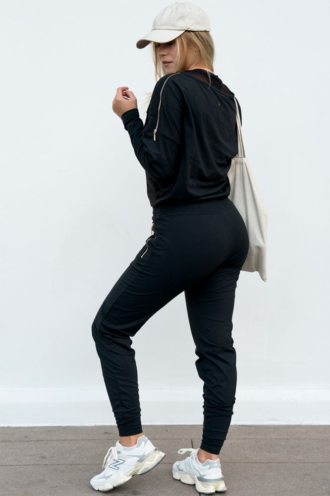 Edge Casual Zip Pants sedd från sidan