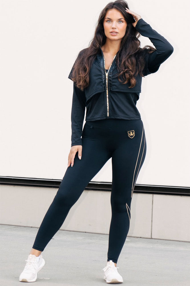 Edge Träningsjacka Gold Zip bakifrån