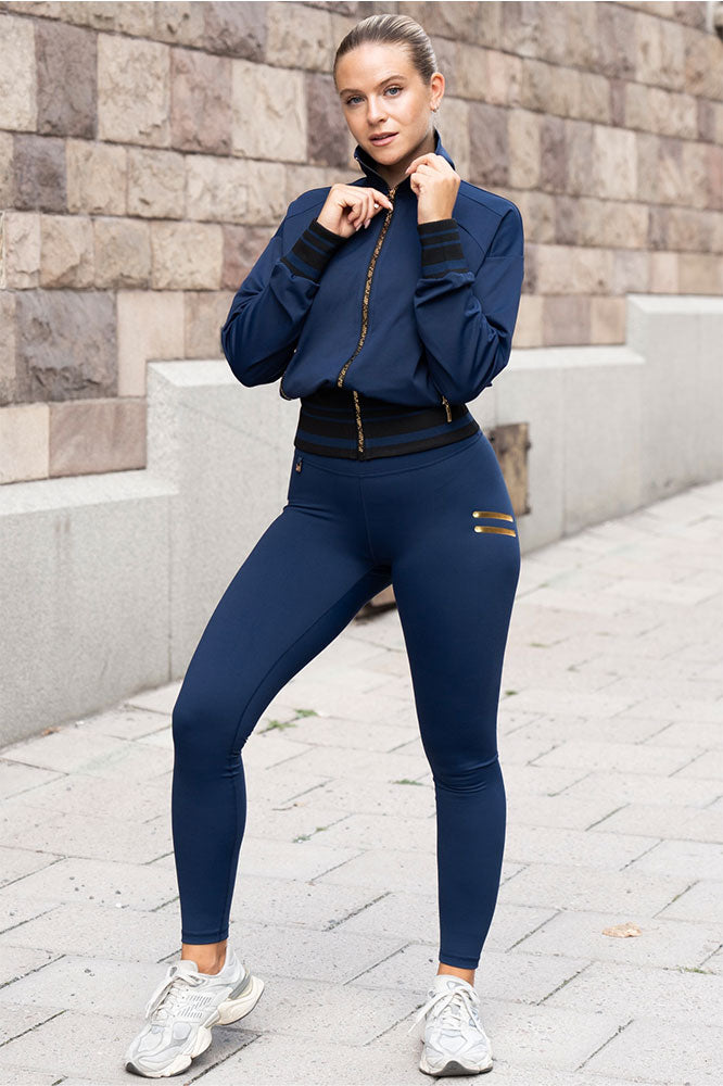 Edge Stripe Träningstights Navy