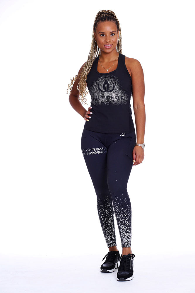 Iconic Silver-Tights detaljbild midjeband