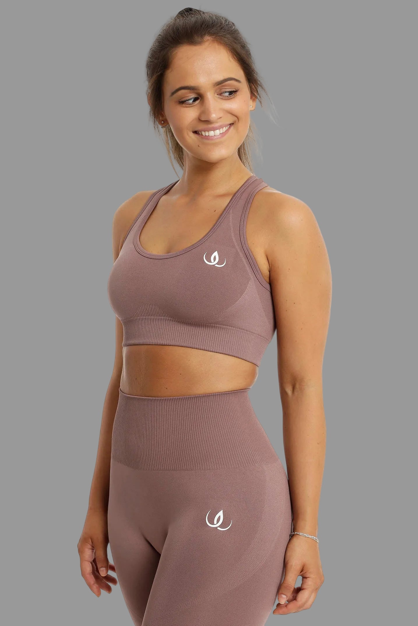 Seamless Spirit Top Fawn Brown framifrån — sömlös Wallderinska